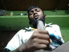 Observe this Indian Desi guy take a big black trunk up his ass and make out with his boy friend